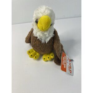 Hug'ems‎ Mini Bald Eagle Plush Toy 6” Stuffed Animal Wild Republic